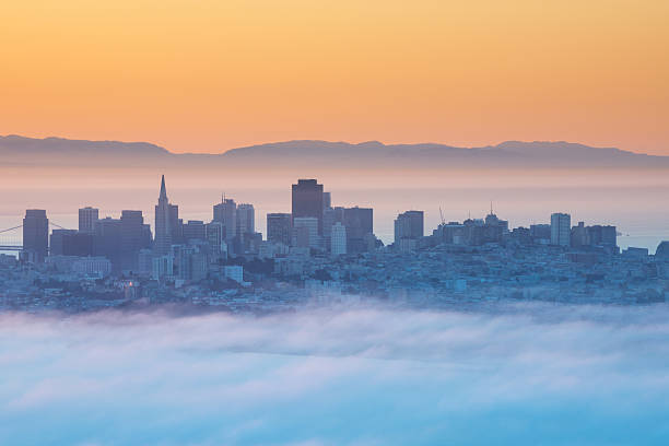 San Francisco por la mañana - foto de stock
