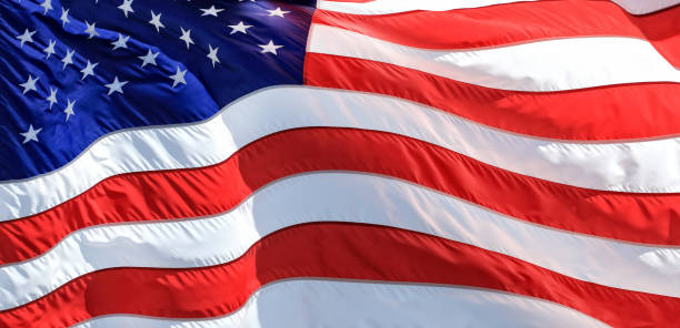 istock Close up American flag background 1544295142