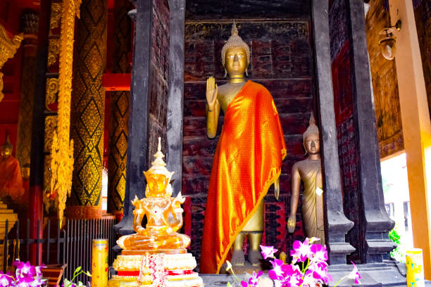 istock Wat Phra That Lampang Luang, Viharn Phra Put inside, Lampang, Thailand 1544355127