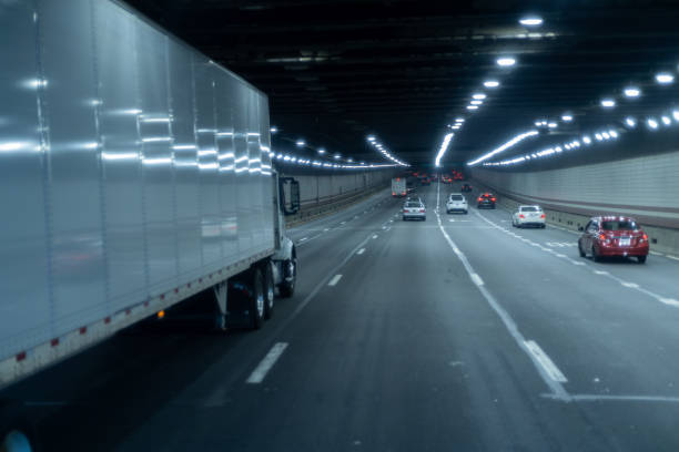 istock A car driving  a tunnel 1544361153