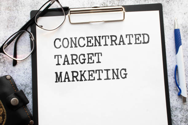 istock text Concentrated Target Marketing on torn paper. 1544423848