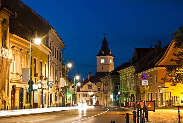 istock Brasov Council Square at twilight 154446173
