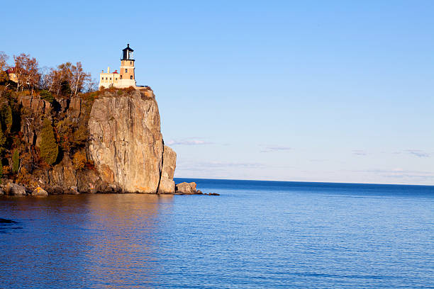 faro de split rock - split rock lighthouse fotografías e imágenes de stock