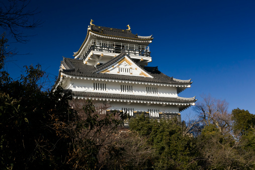 Gifu castle tower of the fortress of Kinkazan（Gifu-Kinnka　Mountain）