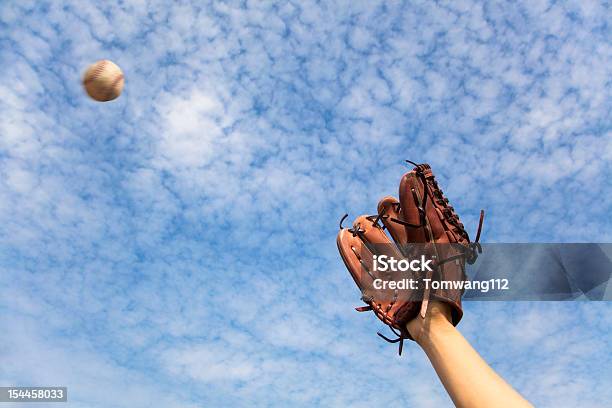 Baseball Glove And Ready To Catching Stock Photo - Download Image Now - Baseball - Ball, Baseball - Sport, Catching