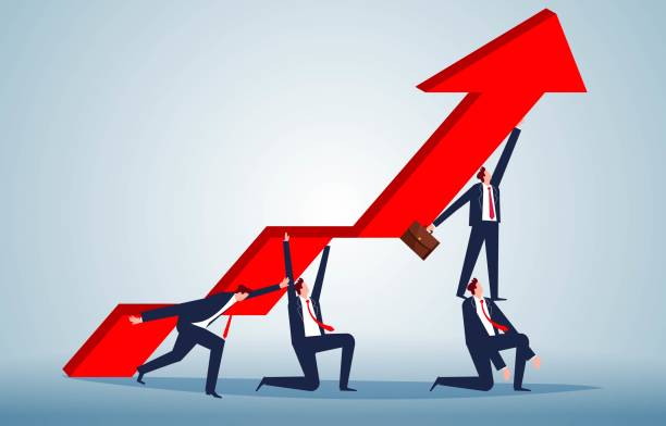 istock Business enhancement, growth or improvement, career winning industry development team support, team success, business team members working together to support Arrowhead's upward growth 1544591020