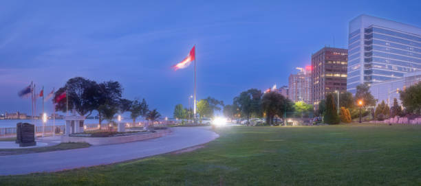 istock Windsor, Ontario Skyline at Dusk 1544632242