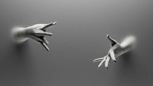 istock Empty hands modern background, spotlight, highlight, focus, product showcase, podium 1544647433