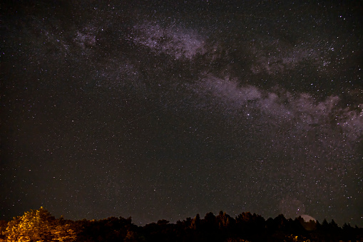 The Milky Way galaxy is seen from a cottage near the Muskoka town of Huntsville, Ontario.