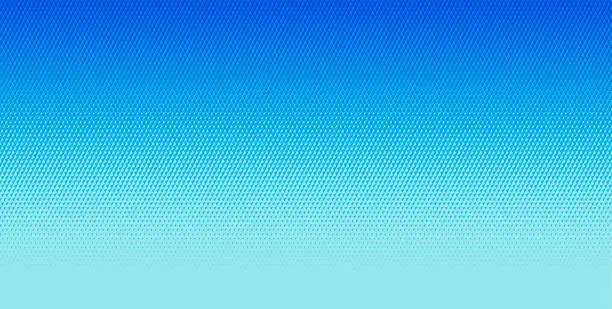 Vector illustration of Seamless blue halftone textured gradient pattern