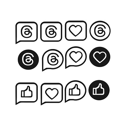 threads app logo icon isolated
