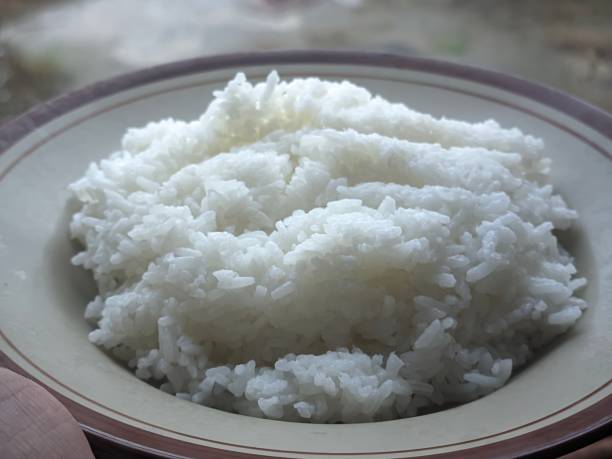 istock a plate of warm white rice 1544834037