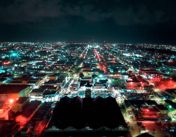 Georgetown is the capital city of Guyana, South America.\nBeautiful Aerial shot by: Derrick Azikiwe Denheart