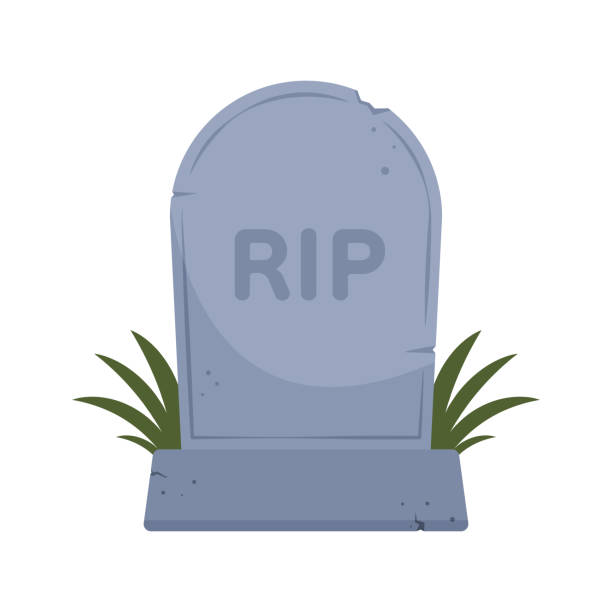 istock Cartoon vector of tombstone, Illustration. 1545018910