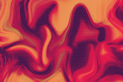Abstract red psychedelic liquefied background