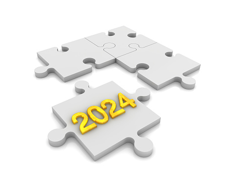 Jigsaw Puzzle with 2024