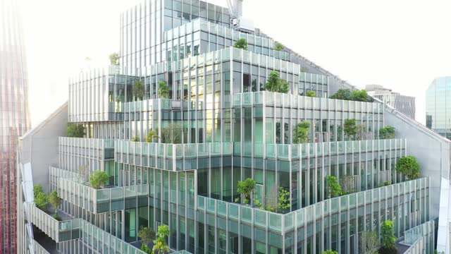 Vertical Gardens on Office Buildings