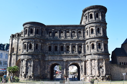 Trier, Germany - 07/11/2023: Porta Nigra, Roman city gate