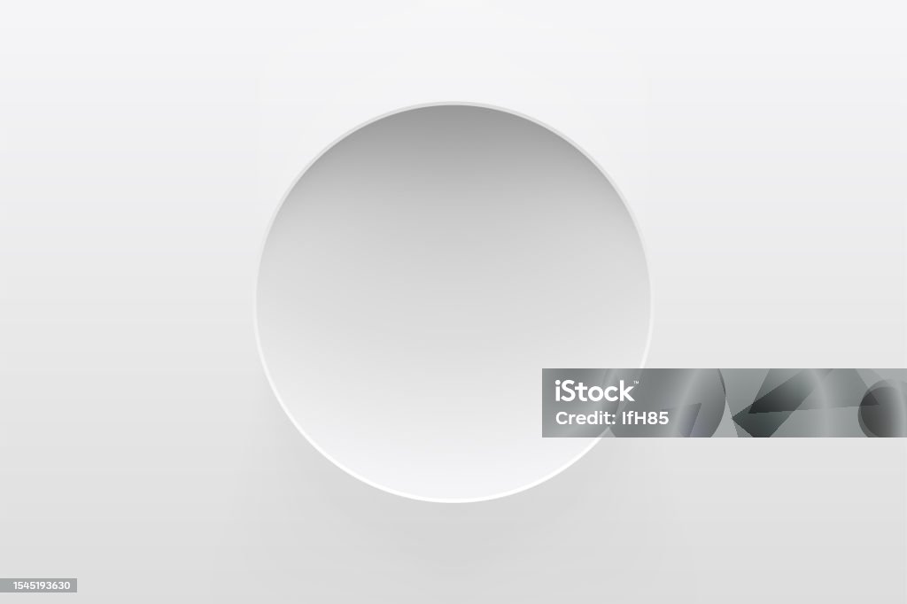Circle Withe Shadow Circle Shape With Light And Shadow Backdrop Stock Illustration ...