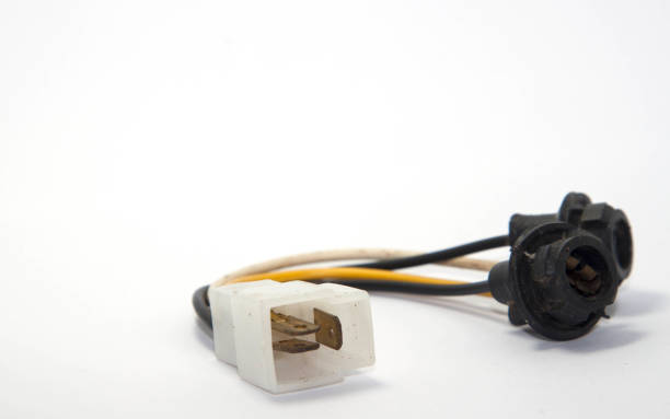 istock plug-in is a vehicle's turn signal system that is an essential device for traveling to provide a left or right turn signal on a white background as a traffic signal. 1545204768