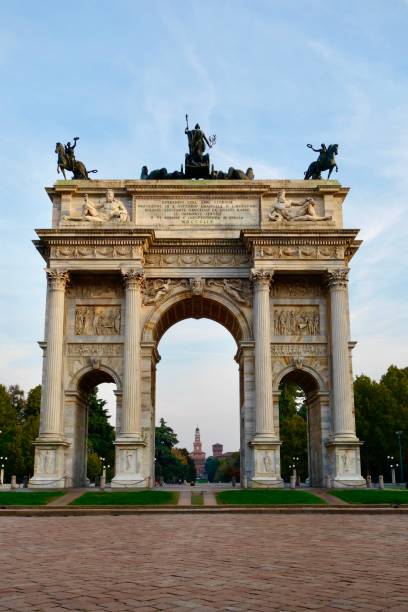 istock Arch of peace in Milan 1545236263
