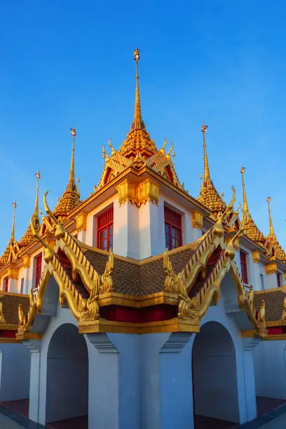 Photo of Lohaprasat temple in Wat Ratchanatdaram Worawihan, Bangkok, Thailand