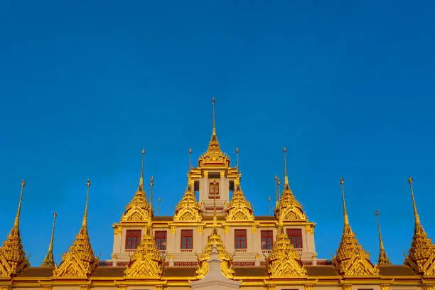 Photo of Lohaprasat temple in Wat Ratchanatdaram Worawihan, Bangkok, Thailand