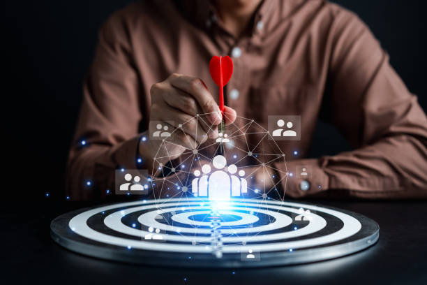 istock Selective new career, recruitment, effective organizational structure, training, hiring, performance. Customer Relationship Management, Executives select Human Resource Network, HR 1545324047