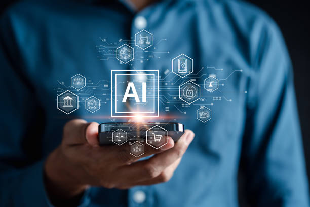 istock Businessman using ai technology. chat bot with AI Artificial Intelligence generate. Futuristic technology, robot in online system. Business in future to invest and develop corporate concept. 1545325603