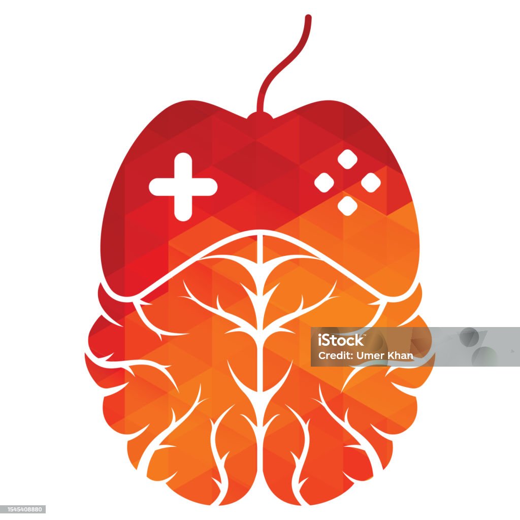 Brain Vector Game Brain Game Logo Vector Stock Illustration - Download Image Now - Arts ...