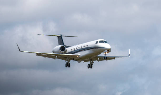 istock A small jet landing at an airport 1545457955