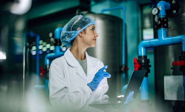 istock Water Quality Officer assesses RO systems, ensuring standards, safety and control the contamination 1545466390