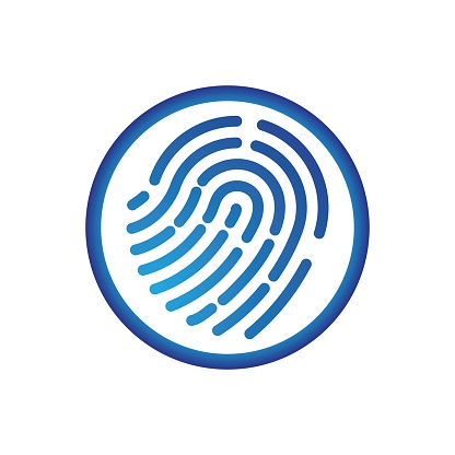 Fingerprint logo vector illustration icon template design