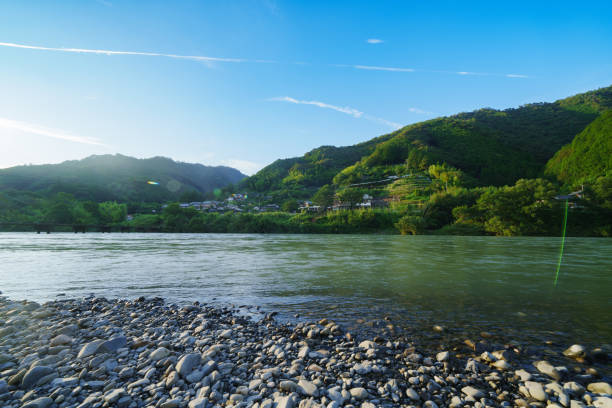 istock Scenery of Shimanto river and trees 1545580163