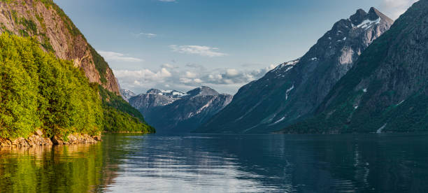 istock Panoramic view of lake Eikesdal in Norway 1545692135