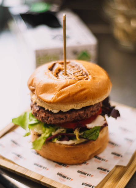 istock Super gourmet burger with high quality ingredients 1545717583