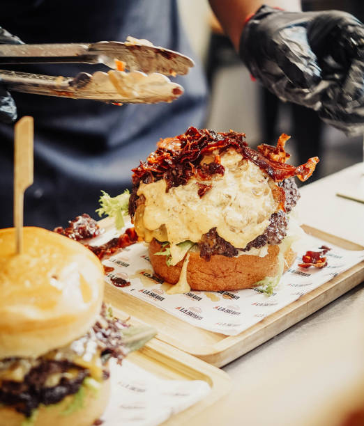 istock Super gourmet burger with high quality ingredients 1545718112