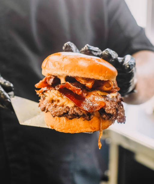 istock Super gourmet burger with high quality ingredients 1545720283