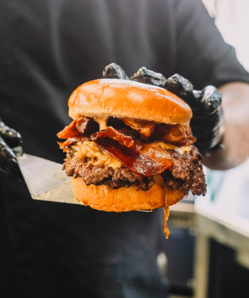 istock Super gourmet burger with high quality ingredients 1545720284