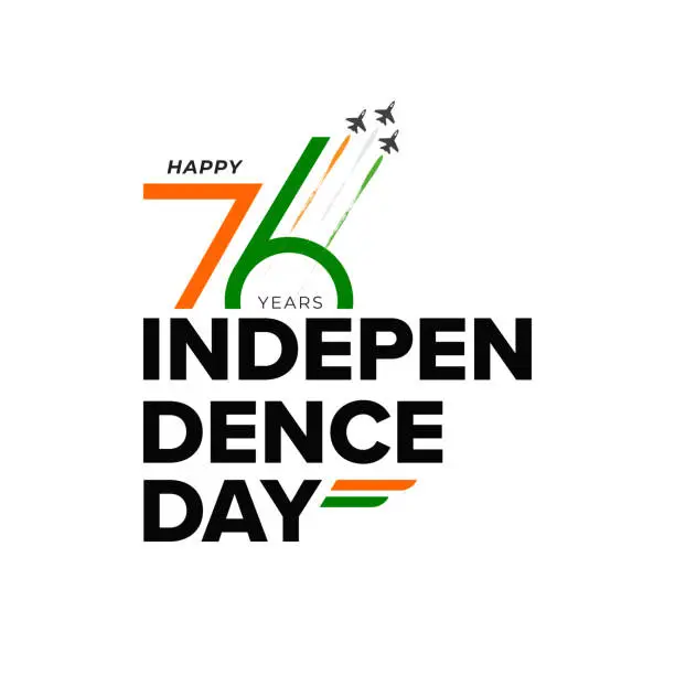 Vector illustration of Indian Happy Independence Day Background Design