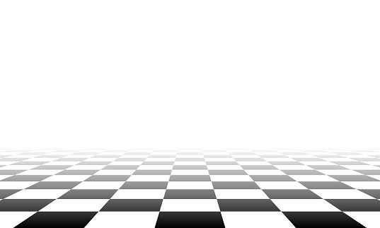 Retro vector pattern with black and white checkered floor, vaporwave aesthetics, pastel colors. Chess board vintage style. Surreal vaporwave with a checkerboard floor. Vintage style retro background