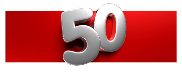 istock White number 50 over a red text box 3D. 1545869484