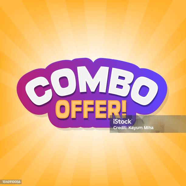 Combo Offer Vector Icon And Badge Design Special Offer Logo Stock