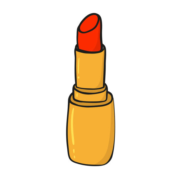 Lipstick linear icon. vector art illustration