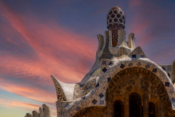 barcelona park guell spain gaudi masterpiece