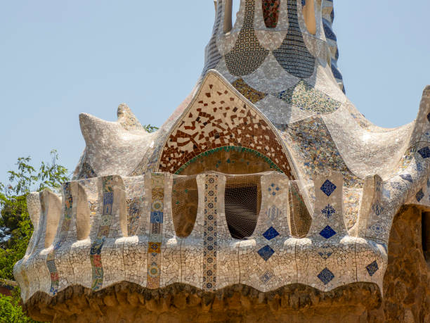 istock barcelona park guell spain gaudi masterpiece 1545961879