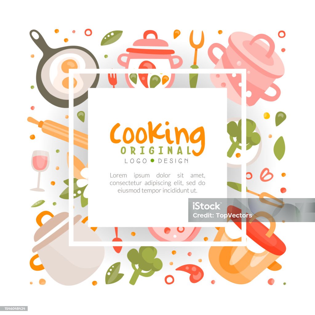 Library Cooking Program Logo Cooking School Logo Template Culinary Class Food Studio Banner With ...