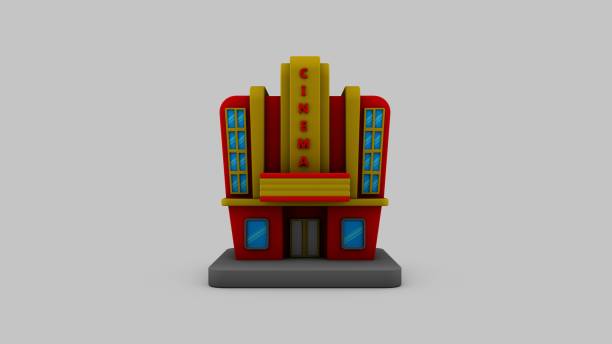 istock 3D illustration of Cinema building 1546175838
