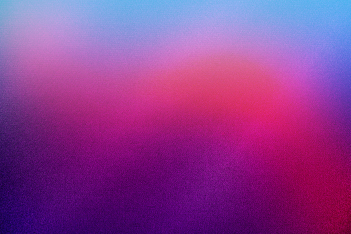 Light blue violet deep purple magenta pink burgundy red abstract background. Color gradient, ombre. Dark. Wave, fluid.Bright wavy line, spot.Neon, glow,flash,shine.Design.Template.Rough, grain, noise.