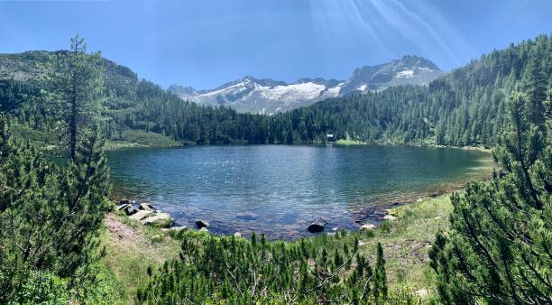 istock mountain lake on a sunny day, panoramic shot, Reedsee, Austria 1546259339